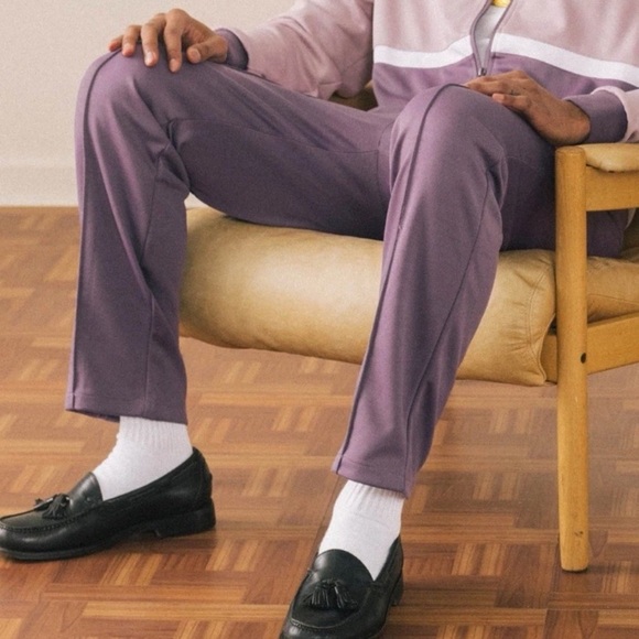 The Bogey Boys Tracksuit Track Pants Lavender Men's Size 28 NWT - Picture 1 of 11